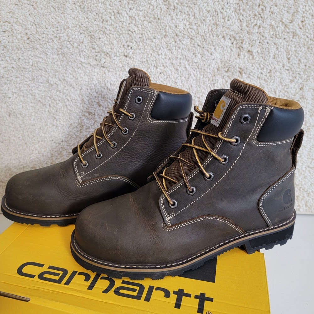 Carhartt Boots Frontier Women's 6" Leather Safety Toe, Water Resistant Size 10 - Picture 5 of 16